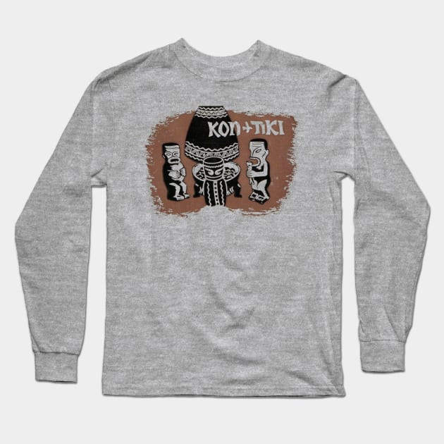 Kon Tiki Long Sleeve T-Shirt by MindsparkCreative